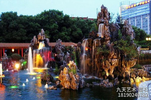 景觀假山人造噴泉景觀 景觀假山人造噴泉景觀