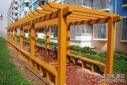 水泥仿木涼亭花架的特點(diǎn)