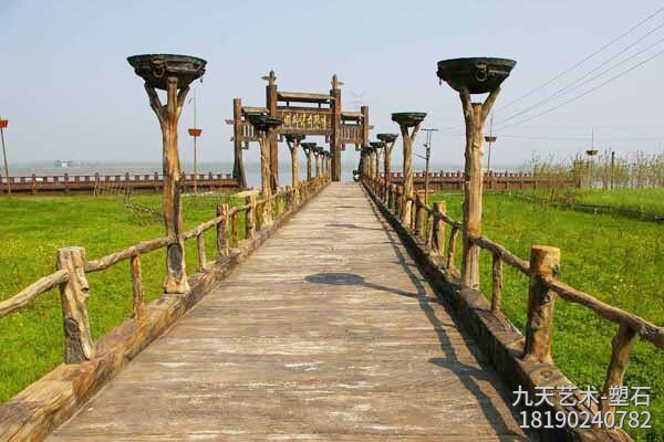 棧道水泥仿木護欄 棧道水泥仿木護欄